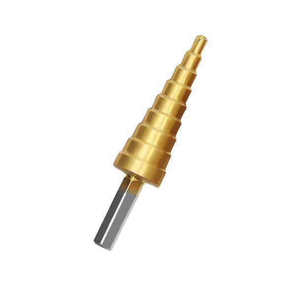 Titánbevonatú lépcsős fúrószár készlet 4-32 mm, 3 db, tokkal