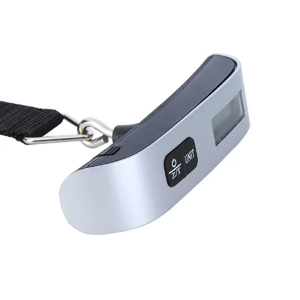 Elektronikus poggyászmérleg LCD kijelzővel, 50 kg-ig, hordozható