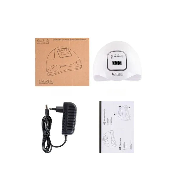 Sun X5 Max 150 W UV/LED műköröm lámpa 46 LED-del, LCD kijelző