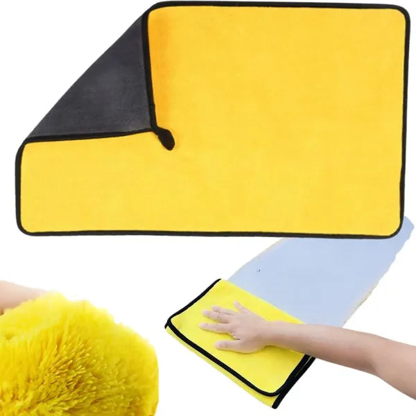 Nagy mikroszálas törlőkendő 60×90 cm, autóhoz és ablakhoz, 4 db