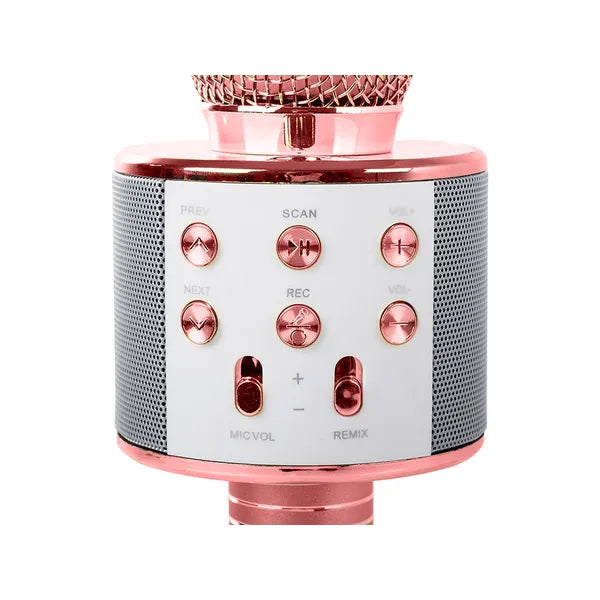 Bluetooth karaoke mikrofon tokkal és módokkal