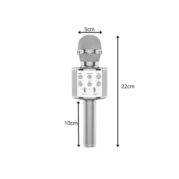 Bluetooth karaoke mikrofon hangszóró tokkal