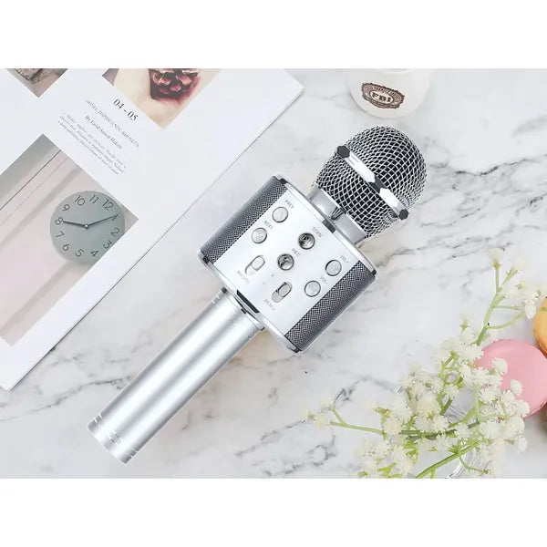 Bluetooth karaoke mikrofon hangszóró tokkal