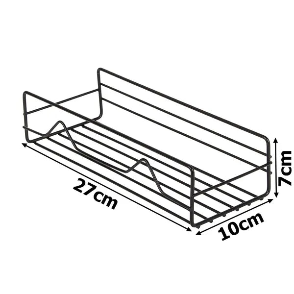 Loft fém zuhanypolc fekete