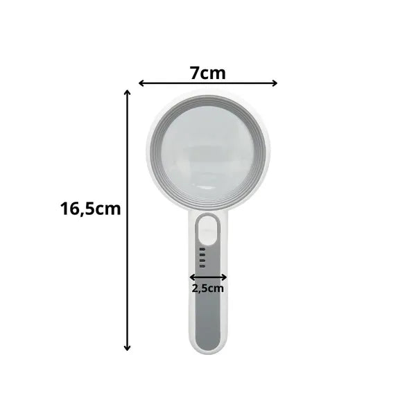 Világító 5x nagyító led-del