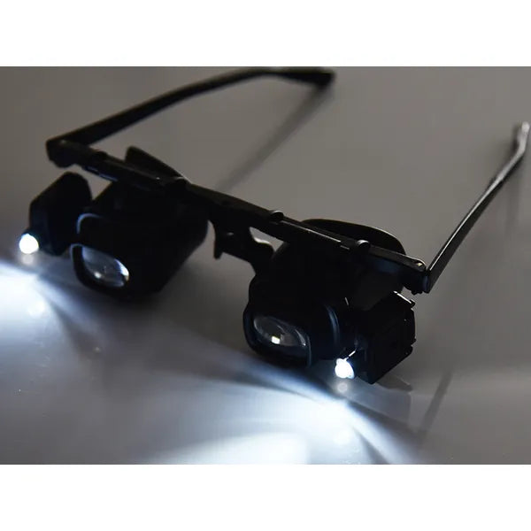 Led nagyítószemüveg 5x lencse készlet