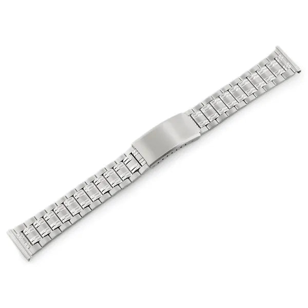 Ezüst színű rozsdamentes acél óraszíj, 18–20 mm, 241 mm