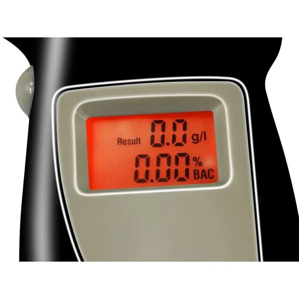 Alkoholszonda LCD kijelzővel, 5 cserélhető szopókával, fekete