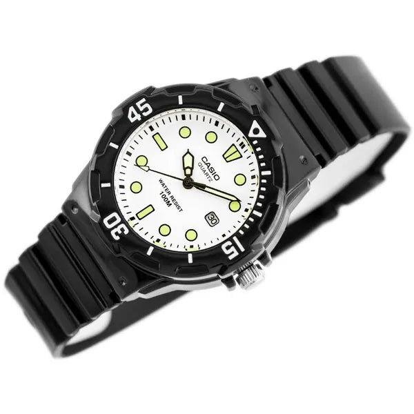 Casio LRW-200H-7E1V női gyerek karóra, fekete műanyag szíj, WR100