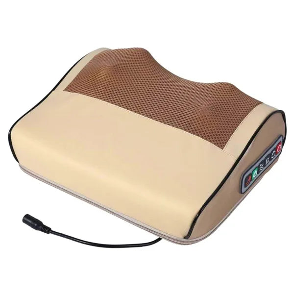 Shiatsu multifunkciós masszírozó párna, 24 W, 30 cm x 23 cm x 10 cm, barna