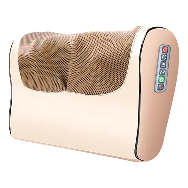 Shiatsu multifunkciós masszírozó párna, 24 W, 30 cm x 23 cm x 10 cm, barna