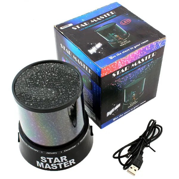 Star Master csillagvetítő éjjeli lámpa, USB/AA, adapter nélkül