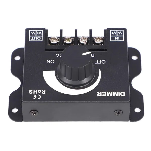 360w led fényerőszabályzó 12/24v, fekete, beltéri