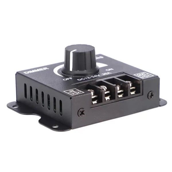 360w led fényerőszabályzó 12/24v, fekete, beltéri