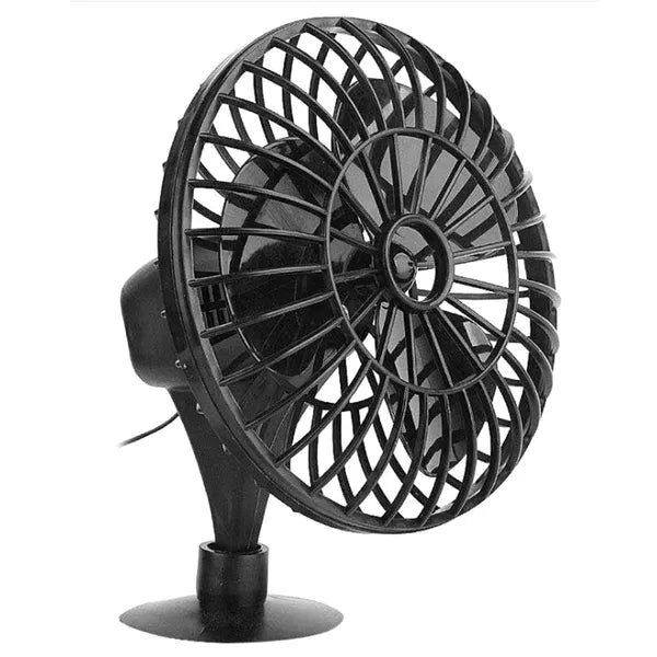 12V autós ventilátor szívókupakkal, 14 cm, állítható dőlésszög