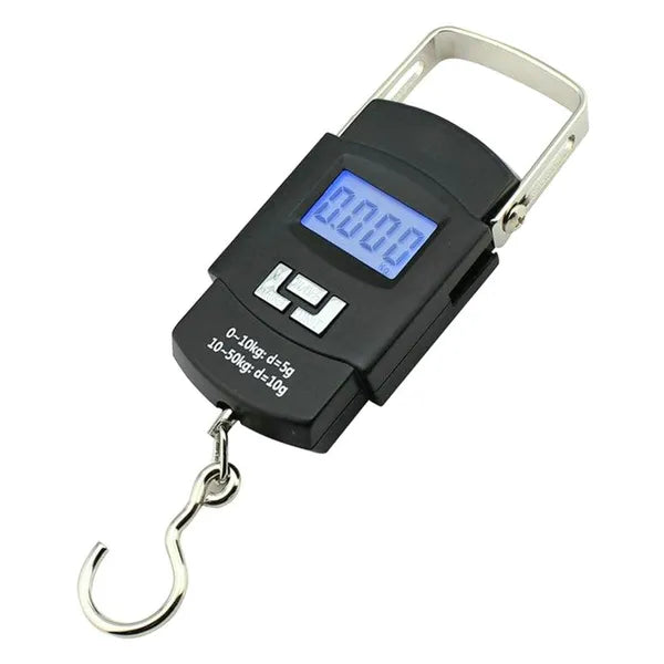 Elektronikus kampós mérleg 50kg - horgászoknak és utazóknak