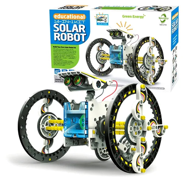 14 az 1-ben napelemes robot építőkészlet gyerekeknek (10+)