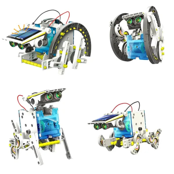 14 az 1-ben napelemes robot építőkészlet gyerekeknek (10+)