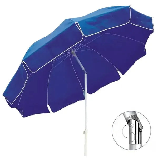 Könnyű kerti/strand napernyő UV elleni védelemmek, 160 cm, kék