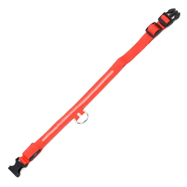 Ag232 led világító nyakörv 32-37cm piros