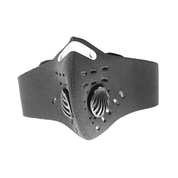 Szürke sport félálarc cserélhető szűrővel, allergiásoknak, 53 cm
