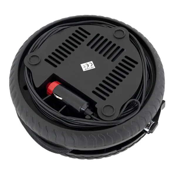 12V autós kompresszor manométerrel, 260 PSI, 20 l/perc, tartozékokkal
