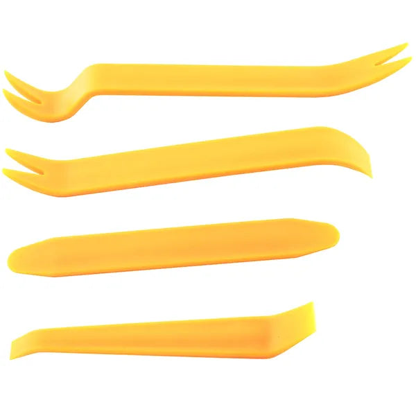 4 részes autókárpit leszedő készlet PP műanyagból, narancssárga 13–20 cm