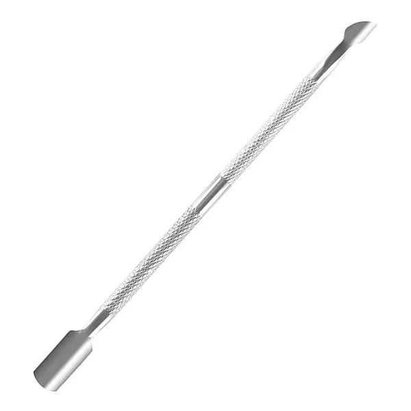 Rozsdamentes acél körömágybőr kaparó, kétoldalas, 13 cm