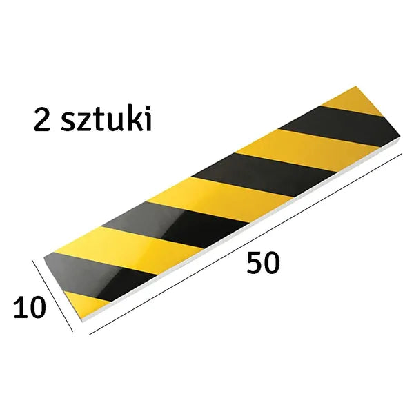 Öntapadó garázsfal ajtóvédő párna, 50×10×1,5 cm, 2 db