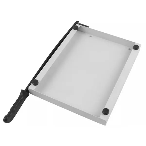 Fém kézi papírvágó guillotine - fehér-fekete