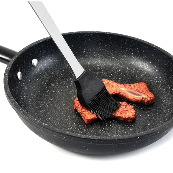 10 részes rozsdamentes acél grillező eszközkészlet tokban, hosszú nyél