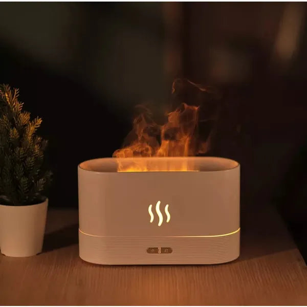 Kompakt párásító LED megvilágítással, fehér
