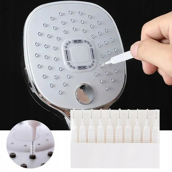 10 db mini tisztítókefe zuhanyfej fúvókák és nehezen elérhető helyek tisztításához, 6 cm