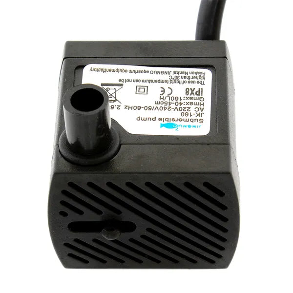 AG80B merülő akvárium levegőztető szivattyú, 160 l/h, 2,5 W, csendes