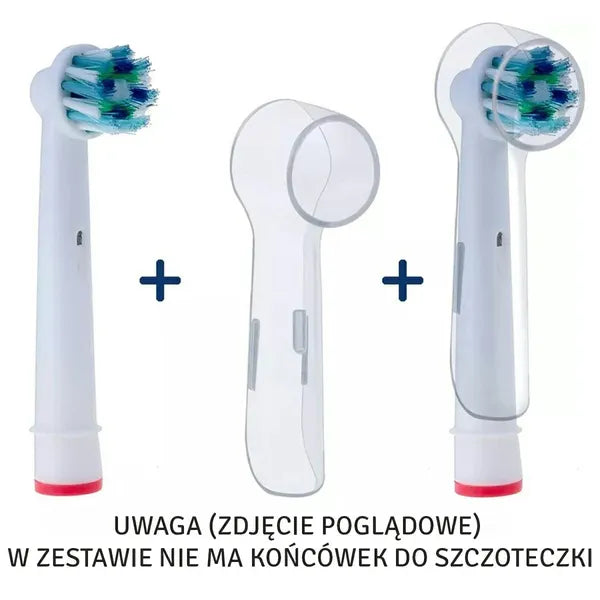 Átlátszó PP fejvédő tok Oral-B elektromos fogkefe pótfejhez, 5×2 cm
