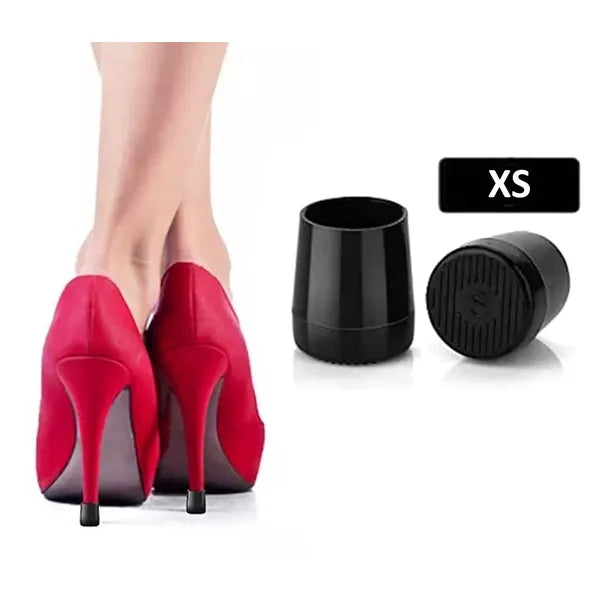 TPU szilikon sarkvédő kupak pár XS, fekete, 7-9 mm tűsarkúhoz