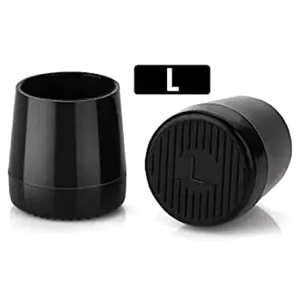 Szilikon tűsarokvédő sapka, fekete, L (13–15 mm)