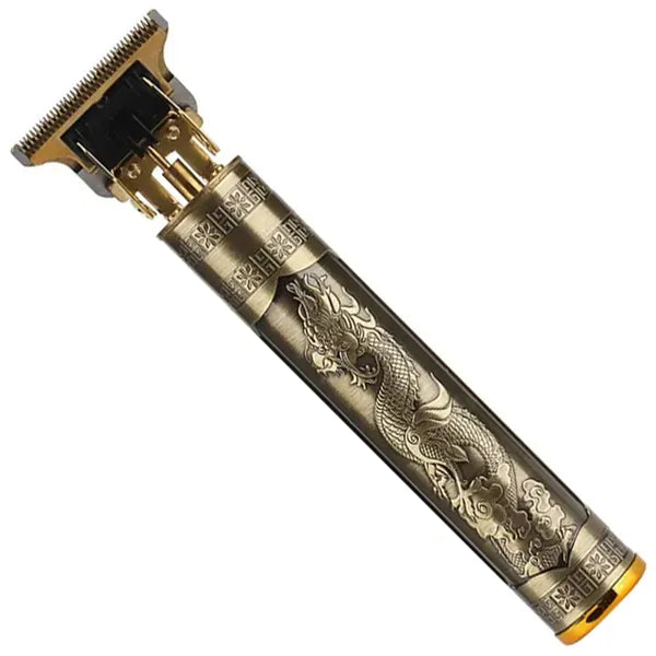 Akkus arany haj- és szakállvágó trimmer, 4 fésűs toldattal (0–4 mm)