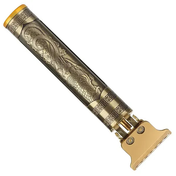 Akkus arany haj- és szakállvágó trimmer, 4 fésűs toldattal (0–4 mm)