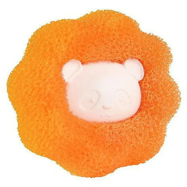 Antiszőrmosó mosógolyó – narancssárga, 6 cm, nylon/PP