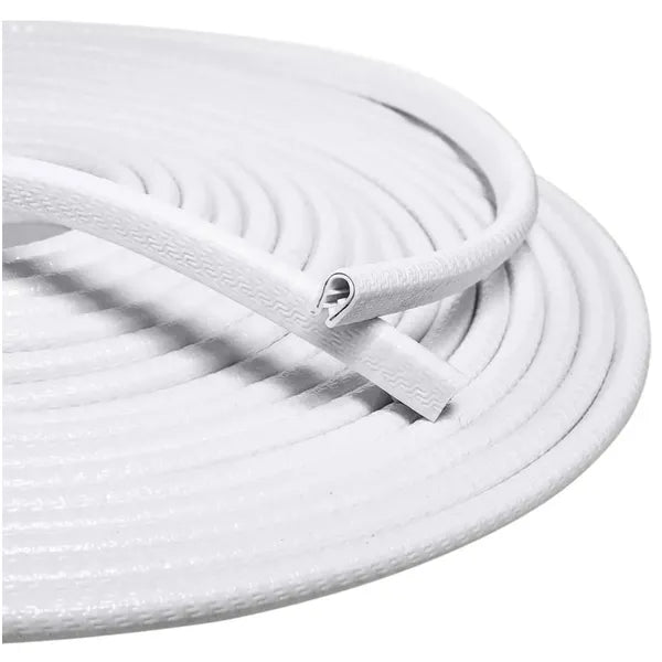 Autó ajtóélvédő védőcsík, gumi, 5 m, 7×10 mm, fehér