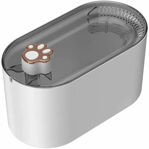 Automata 3 l fehér kisállat itató LED vízszint jelzővel, USB, csendes