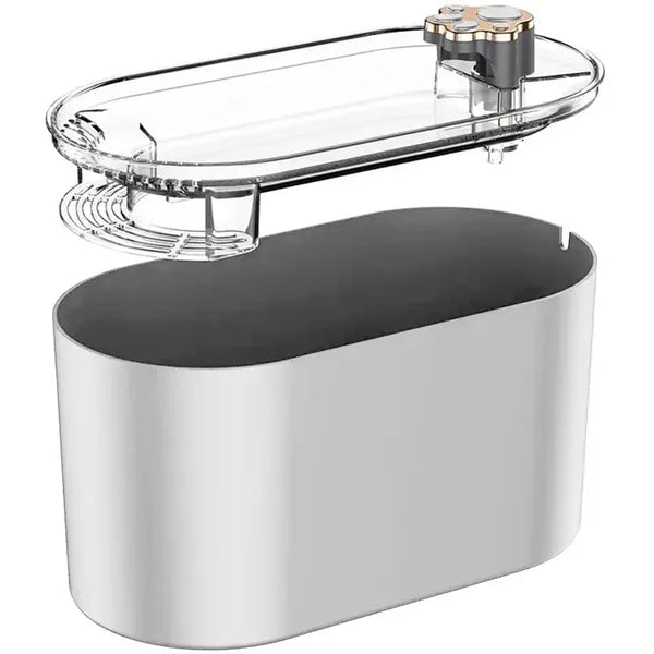 Automata 3 l fehér kisállat itató LED vízszint jelzővel, USB, csendes