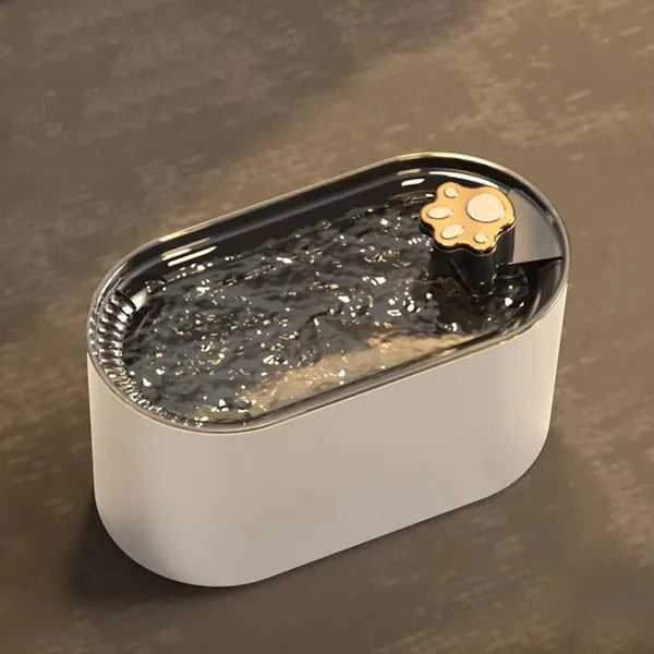 Automata 3 l fehér kisállat itató LED vízszint jelzővel, USB, csendes