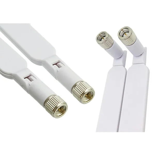 AK115B 2 db 8 dBi beltéri LTE router antenna SMA csatlakozóval, fehér