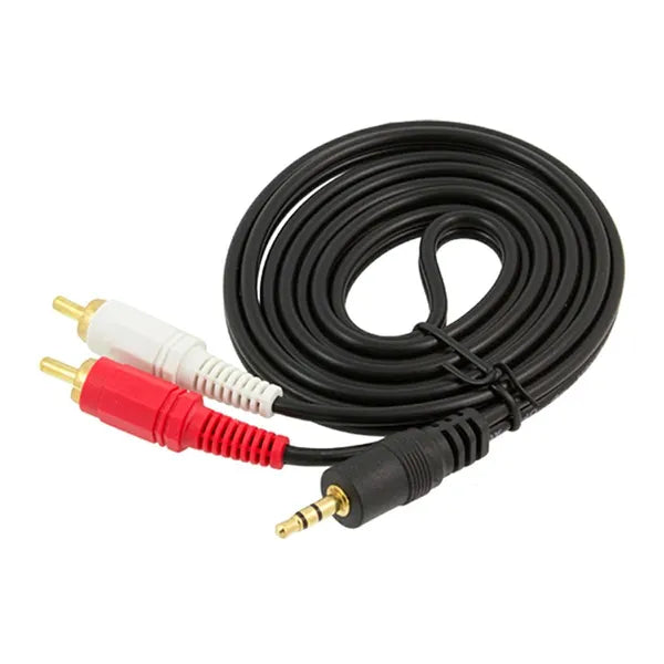 3,5 mm jack 2x RCA Cinch audio kábel