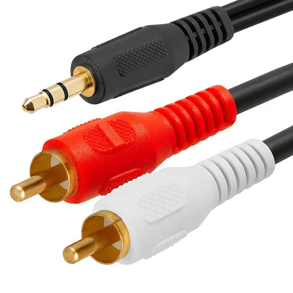 3,5 mm jack 2x RCA Cinch audio kábel