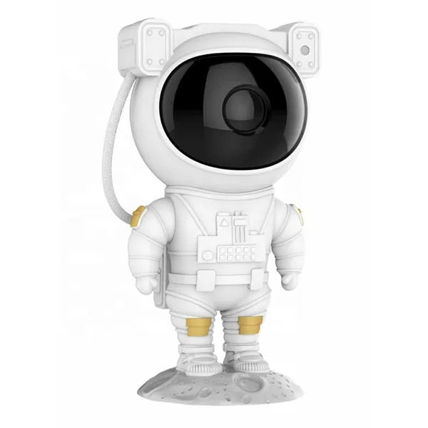 Asztronauta alakú csillag- és galaxia projektor, 360° forgás, 8 mód, IR táv