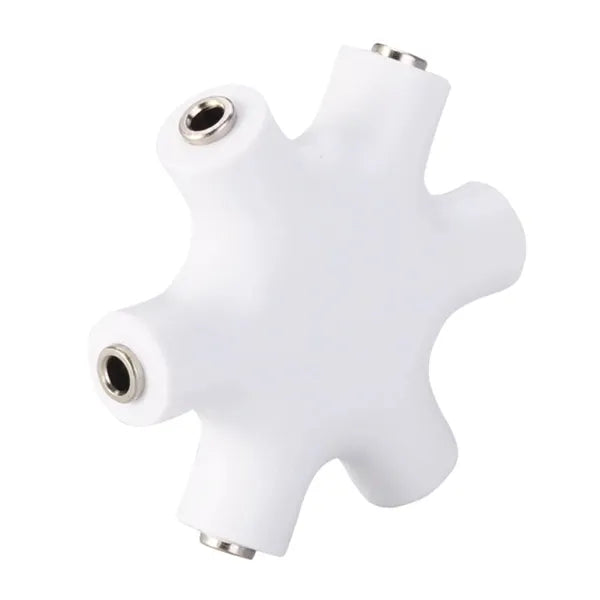 5 portos 3,5 mm audio jack elosztó