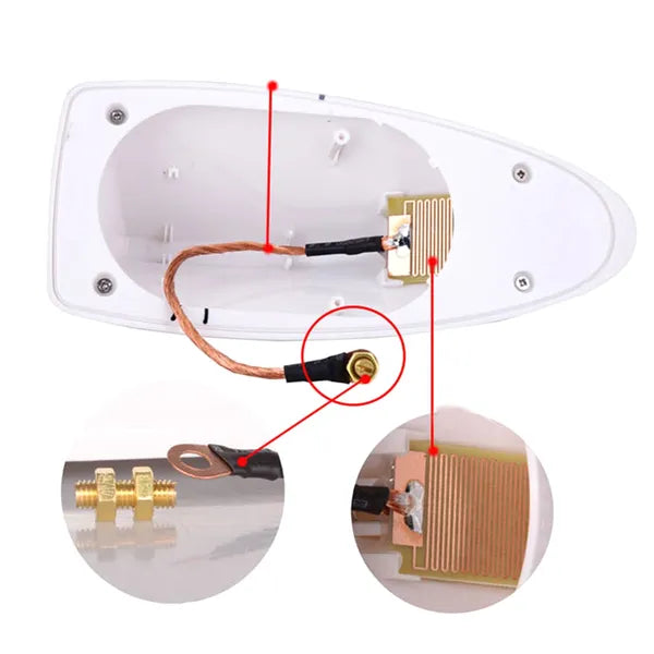 Ak322a autóantenna fm cápa fekete
